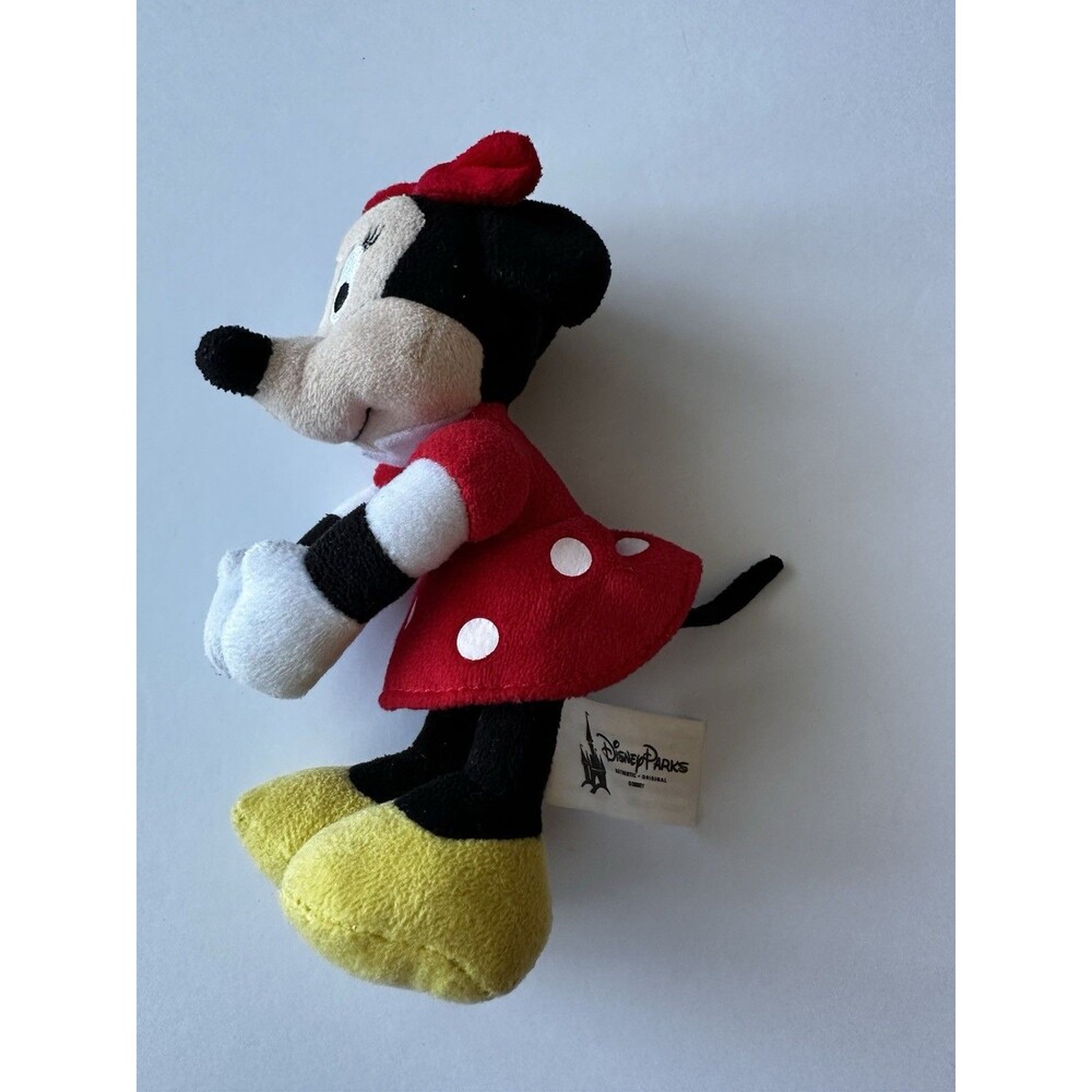 Disney Parks Exclusive Red Dress Minnie Mouse 6" Plush Magnetic Hands Feet Rare